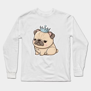 Pug Princess Long Sleeve T-Shirt